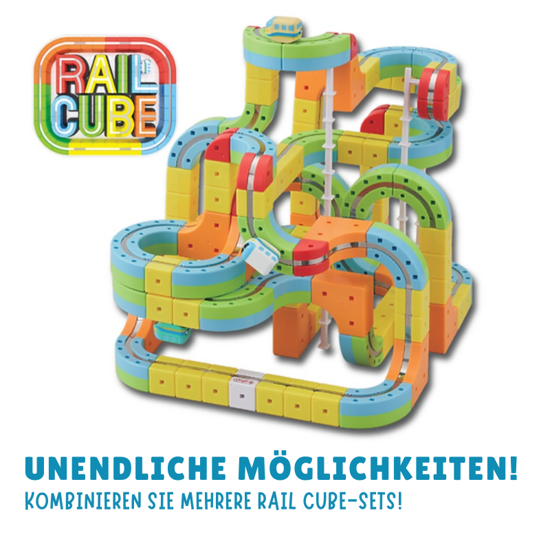 MagicRailCube: Interaktives Schienenbauspielzeug für frühkindliches Lernen